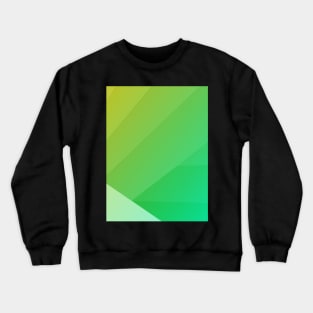 Greenish Yellow Material Gradient Crewneck Sweatshirt